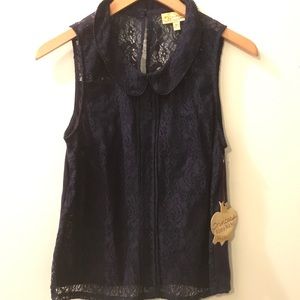 VERA WANG LACE BLOUSE